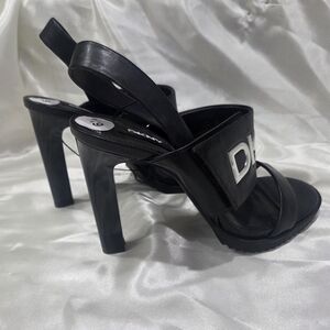 DKNY Black Open Toe Platform Heels - Size 6.5 - NEW